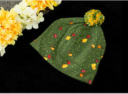 Vaganza Pomponos, két rétegű sapka - esernyő/fenyő zöld (134063)