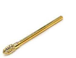Moonbasanails Cap de carbură pentru măcinarea artificială a unghiilor #010-C aur conic