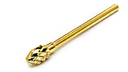 Moonbasanails Cap de carbură pentru măcinarea artificială a unghiilor #010-2XC aur conic