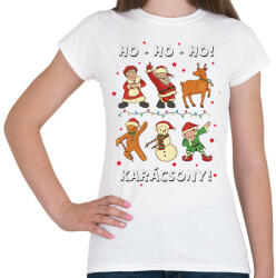 printfashion Karácsony - hohoho - télapó és barátai - Női póló - Fehér (5721752)