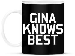 printfashion Gina knows best - Brooklyn Nine-Nine - Bögre - Fekete (5778868)