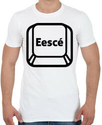 printfashion ESCCÉ - Férfi póló - Fehér (5785872)