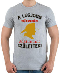 printfashion Tűzoltó szülinapja július - Férfi póló - Sport szürke (5775793)