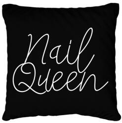 printfashion Nail Queen - Műkörmös design - Párnahuzat, Díszpárnahuzat - Fekete (5755554)