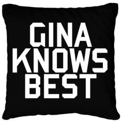 printfashion Gina knows best - Brooklyn Nine-Nine - Párnahuzat, Díszpárnahuzat - Fekete (5778870)