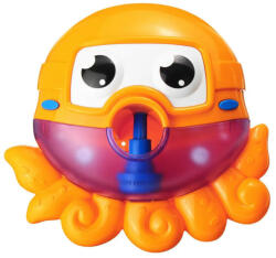 toy - Jucarie de baie Bubble Octupus cu difuzor de spuma si muzica Jucarii Portocaliu (J8462)