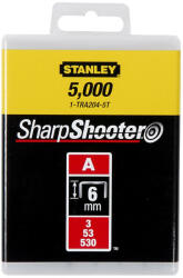Stanley 1-TRA204-5T "A" tűzőkapocs 6 mm, 5000 db/csomag (1-TRA204-5T) - ilmo