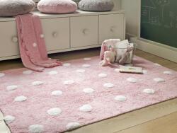  TOPOS Rosa rózsaszín mosható szőnyeg 160x120