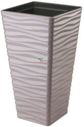 Decoration & Design Kaspó SAHARA slim szögletes álló 35 műanyag 34x64 cm barna (FP3960051)