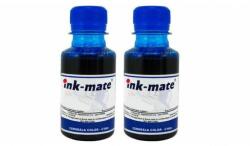 Ink-Mate Pachet Flacon cerneala Ink-Mate Compatibil Brother 2x LC1000C Cyan 200 ml