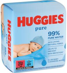 Huggies Pure servetele pentru curatare 3x56 buc