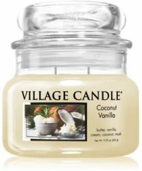 Village Candle Coconut Vanilla lumânare parfumată (Glass Lid) 262 g