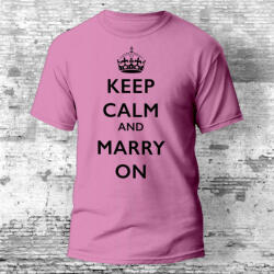 Partikellékek póló Keep Calm And Marry On póló lánybúcsúra több színben