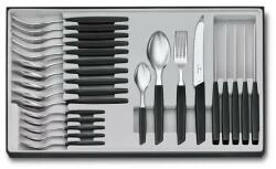 Victorinox Set de tacamuri VICTORINOX Swiss Modern Table Set Tomato Knife, Black, 24 piese (AGC.6.9093.11W.24)