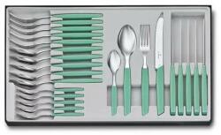 Victorinox Set de tacamuri VICTORINOX Swiss Modern Table Set Tomato Knife, Mint Green, 24 piese (AGC.6.9096.11W41.24) Tacam