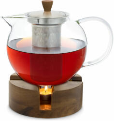 Klarstein Sencha, formatervezett teáskancsó, Oolong fa melegítővel, 1, 3 L, behelyezhető szűrő (-)