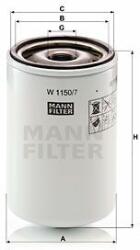 Mann-filter Filtru ulei MANN-FILTER W 1150/7 (W 1150/7) - automobilus