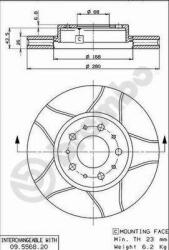 BREMBO Disc frana BREMBO PRIME LINE - UV Coated 09.7702. 11 (09.7702.11)