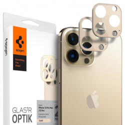 Spigen Optik. Tr 2x sticla temperata pentru camera iPhone 13 Pro / 13 Pro Max, auriu