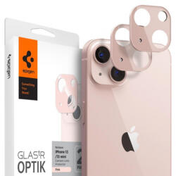 Spigen Optik. Tr 2x sticla temperata pentru camera iPhone 13 / 13 mini, roz