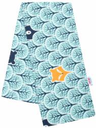 New Baby Flanel pelenka - erdei állatkák - türkiz