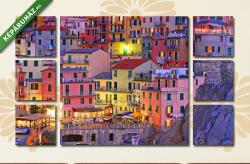 Többrészes Vászonkép, Premium Kollekció: Manarola, Cinque Terre, Olaszország(135x80 cm, W01)
