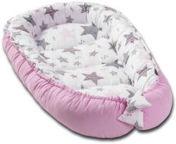 Kidizi Cosulet bebelus pentru dormit Kidizi Baby Nest Cocoon XXL 110x70 cm Pink Stars (5949221102634)