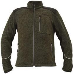 CERVA Férfi cipzáras pulóver BOYER - Olív | 2XL (0301053714005)