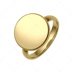 BALCANO - Bottone / Gravírozható nemesacél gombfej gyűrű 18K arany bevonattal / 70 mm