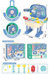 Magic Toys Kék 2az1-ben orvosi szett gurulós bőröndben (MKL439331)