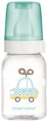 Canpol babies Стъклено шише Canpol - 120 ml, 3 м+, зелено, асортимент (42/202_gre) - ozone