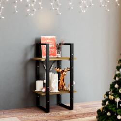 vidaXL Bibliotecă cu 2 rafturi, maro, 40x30x70 cm, lemn masiv de pin (806415) Biblioteca