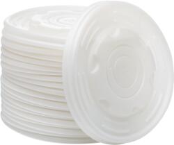 Biodeck Capace Biodegradabile, Compostabile, Albe, Diametru 115 mm, 50 buc (CAP-CPLA-A-115-50)