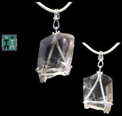  Pandantiv Topaz Imperial Brut Natural cu Argint 925 - 38x18x6 mm - Unicat