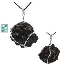  Pandantiv Piatra Profetiei Bruta Naturala cu Argint 925 - 36x24x21 mm - Unicat