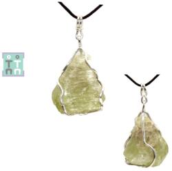  Pandantiv Brazilianit Brut Natural cu Argint 925 - 33x18x12 mm - Unicat