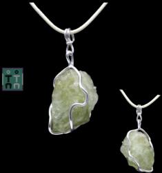  Pandantiv Brazilianit Brut Natural cu Argint 925 - 33x15x12 mm - Unicat