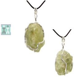  Pandantiv Brazilianit Brut Natural cu Argint 925 - 35x16x12 mm - Unicat