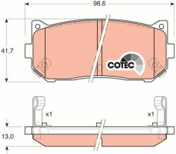 QWP set placute frana, frana disc QWP WBP890 (WBP890)