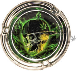 WeedShop Cannabis Skull - üveg hamutartó Változatok: Cannabis leave skull