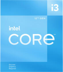 Intel Core i3-12100F 4-Core 3.3GHz LGA1700 Box (BX8071512100F) Procesor