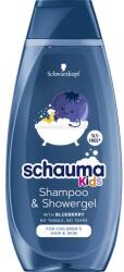 Schauma Șampon-gel de duș pentru copii - Schwarzkopf Schauma Kids Shampoo & Shower Gel With Blueberry 400 ml