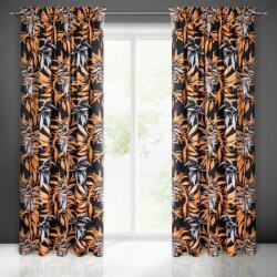 EUROFIRANY Zoja Pierre Cardin bársony sötétítő függöny Fekete/piros 140x270 cm