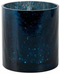 Eurofirany Verre2 üveg gyertyatartó Gránátkék 10x10 cm