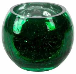 Eurofirany Verre3 üveg gyertyatartó Sötétzöld 10x8 cm