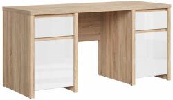 Black Red White Kaspian 160 cm tölgy/fényes fehér