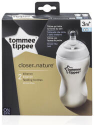Tommee Tippee Closer to Nature 2x340 ml átlátszó