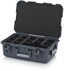 AUER Packaging Védőkoffer Pro, 3 Fogantyúval, T Párnázott Betéttel Cp G 6422 SWG B5 antracit szürke (CP_G_6422_B5_7016)