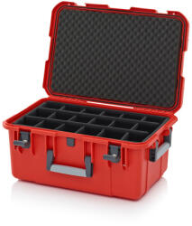 AUER Packaging Védőkoffer Pro, 3 Fogantyúval, Párnázott Betéttel, Zárral Cp Sg 6427 B4 vérnarancs (CP_SG_6427_B4_2002)