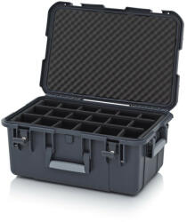 AUER Packaging Védőkoffer Pro, 3 Fogantyúval, Párnázott Betéttel, Zárral Cp Sg 6427 B4 antracit szürke (CP_SG_6427_B4_7016)